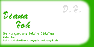 diana hoh business card